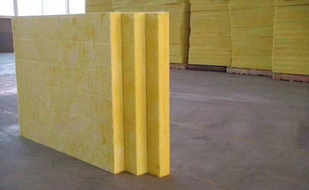 Glass wool board, glass wool roll felt